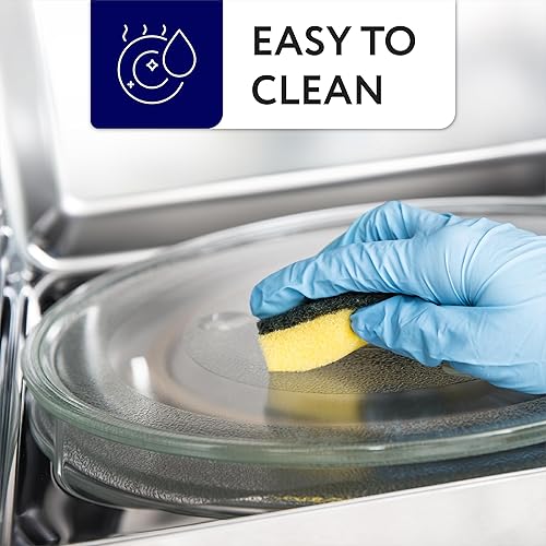 Miniatura 6 de IMPRESA Reemplazo de placa de vidrio para microondas de 11.25 pulgadas, compatible con microondas GE y Samsung, bandeja giratoria de vidrio redondo