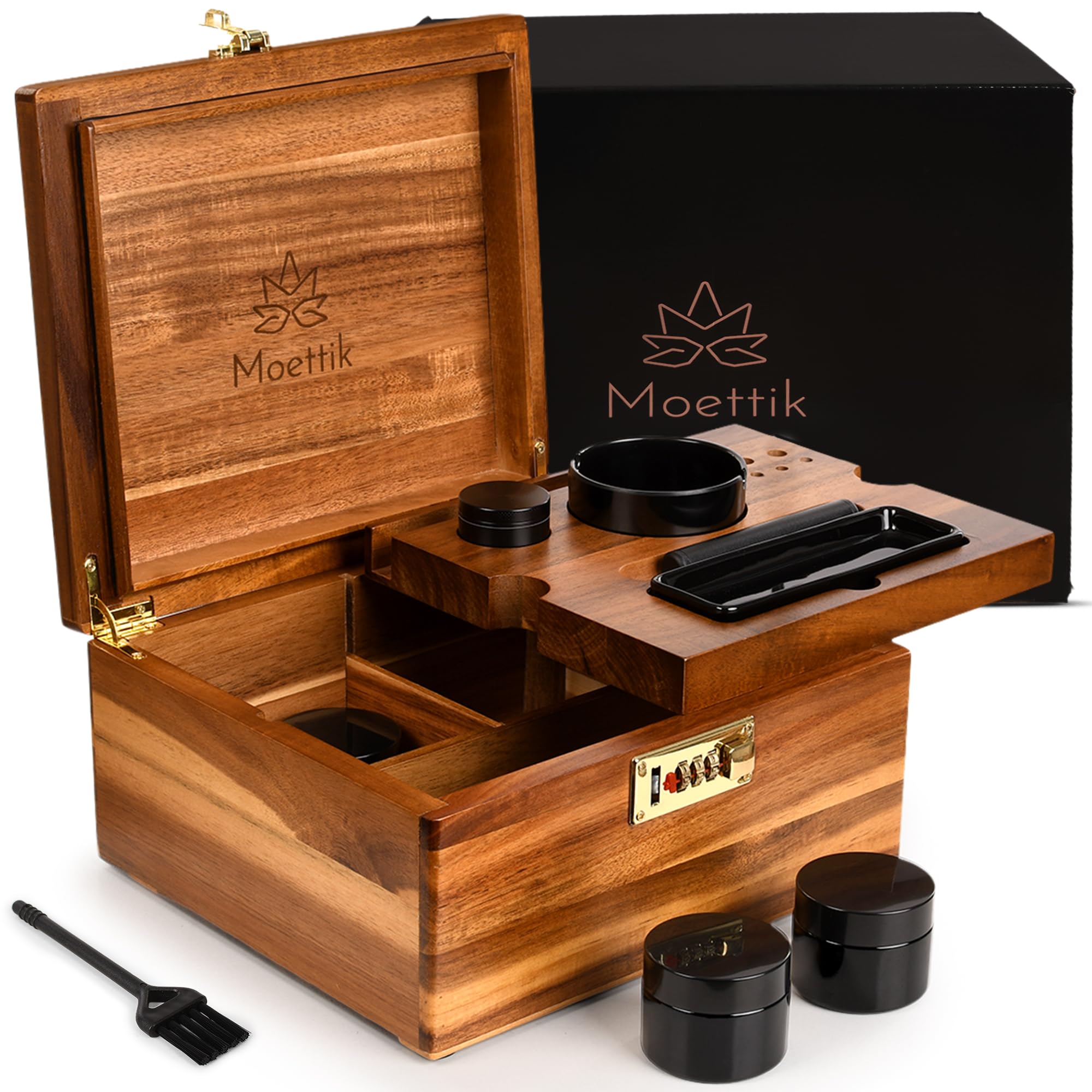 Amazon.com: Moettik Premium Acacia Wood Storage Box with