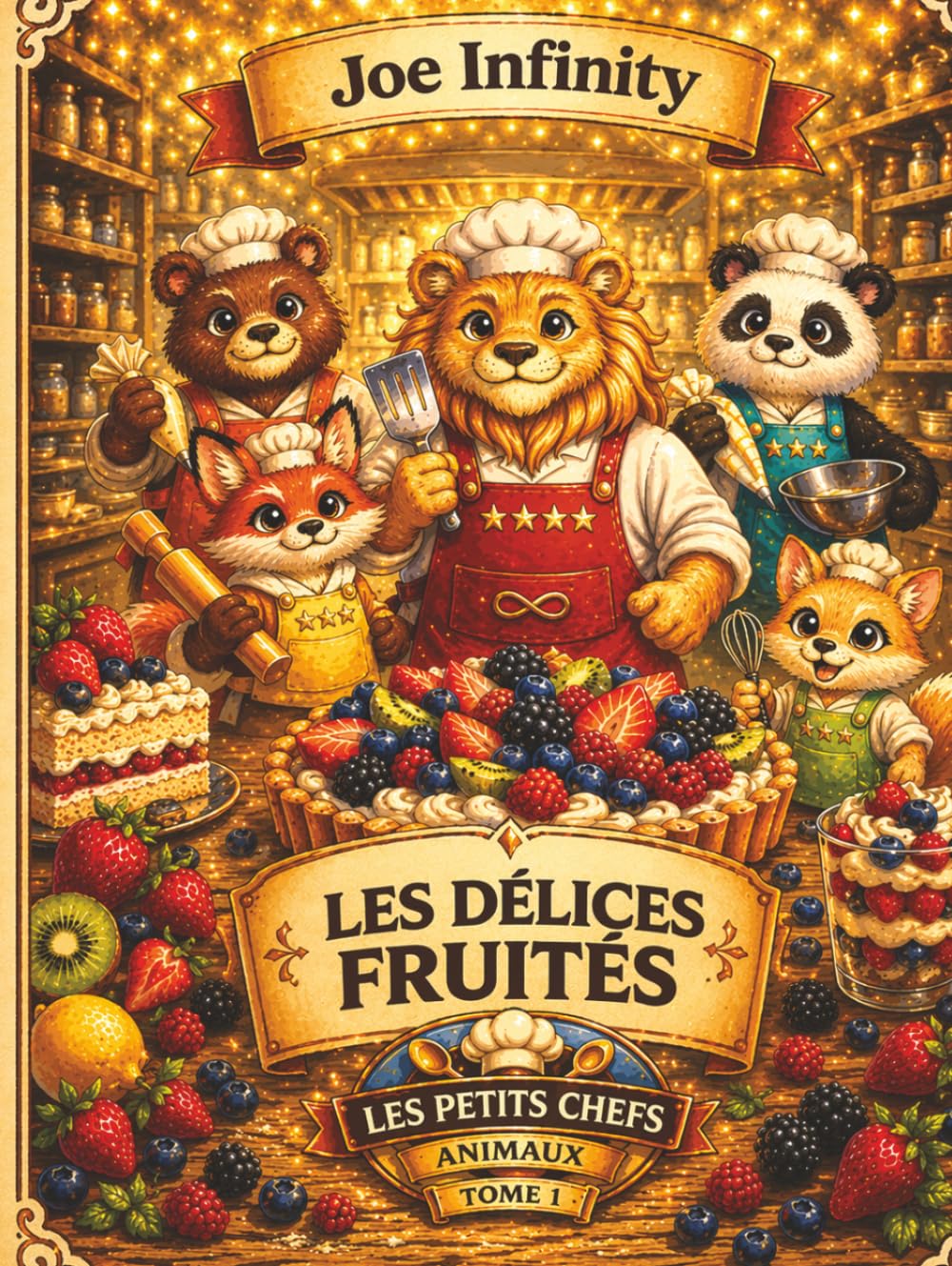 Les Petits Chefs Animaux – Tome 1 : Les Délices Fruités: Un livre de cuisine ludique pour enfants dès 6 ans, avec 25 recettes fruitées faciles à ... et partager de délicieux moments en famille.