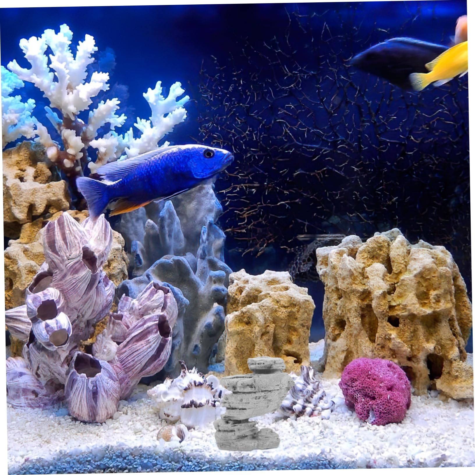 Ciieeo Micro Landscape Decoration Plant Fish Tank Accessories Crab Aquarium Gravel Rock Aquarium Decorations Fish Tank Decorations Driftwood Aquarium Fake Aquarium Ornament Sandstone
