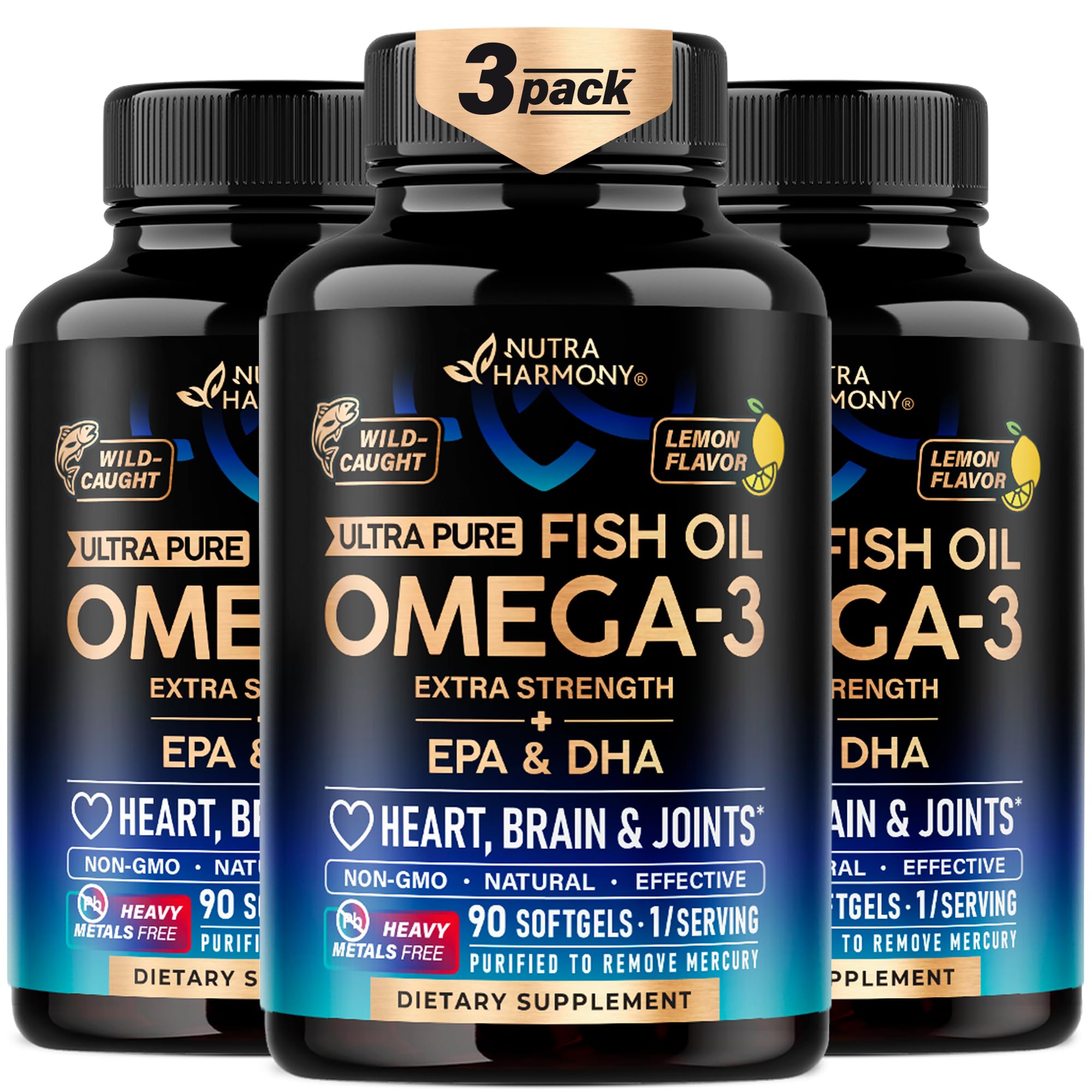 Omega 3 Fish Oil 3600 mg - Omega 3 Supplement for Women & Men - 90 Softgels — Amazon image 12