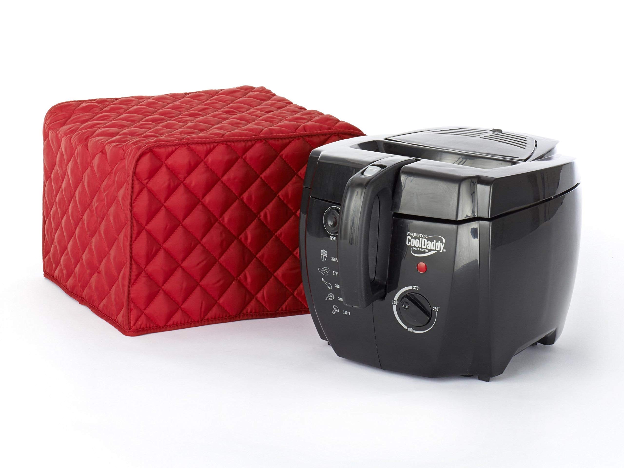Covermates Keepsakes – Air Fryer/Deep Fryer Cover – Dust Protection - Stain Resistant - Washable – Appliance Cover-Red