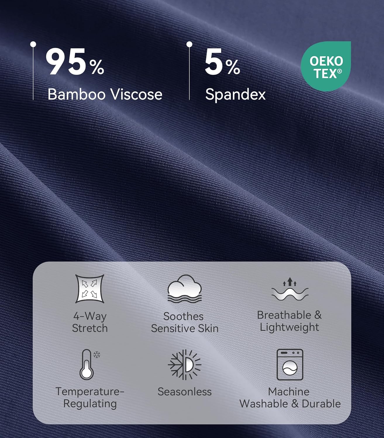 Maternity Pants for Women Bamboo Viscose Over The Belly Joggers with Pockets Soft Pregnancy Lounge Bottom S-XXL - Image 5