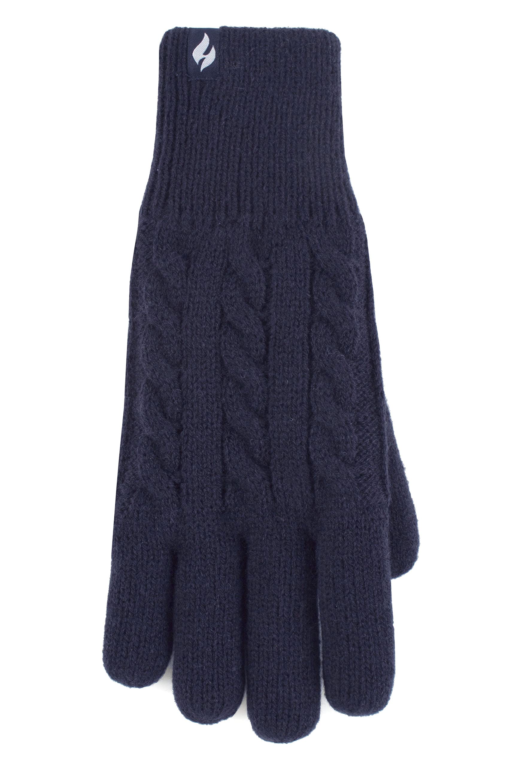 HEAT HOLDERS SOCKSHOP Ladies Willow Cable Gloves Pack of 1 Navy S-M