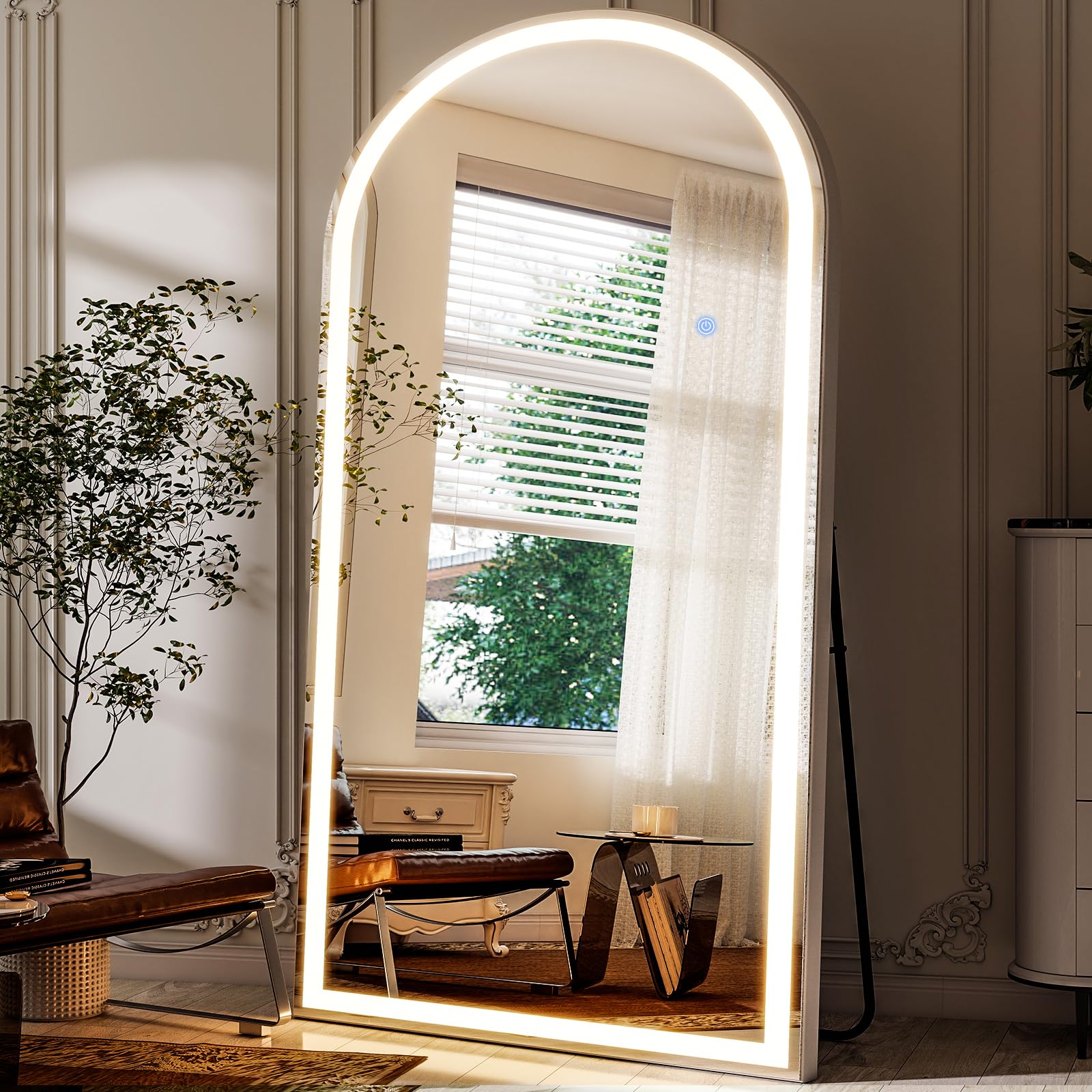 Photo 1 of GLSLAND Arched LED Full Length Mirror 76"x34"