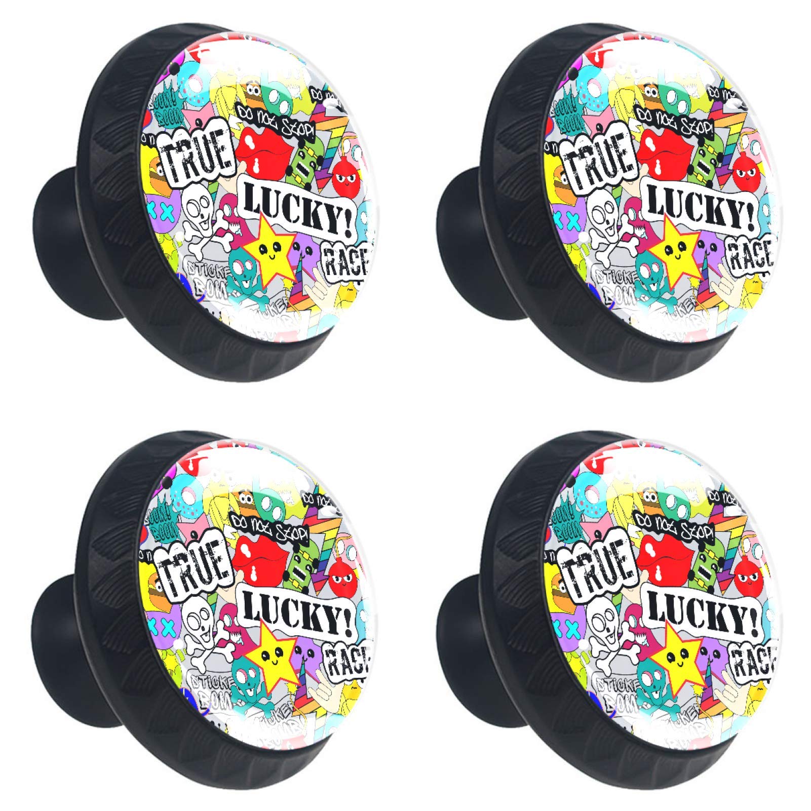 Boutons de meuble en verre ronds de 30mm aux finitions soignées pour tiroir et placard