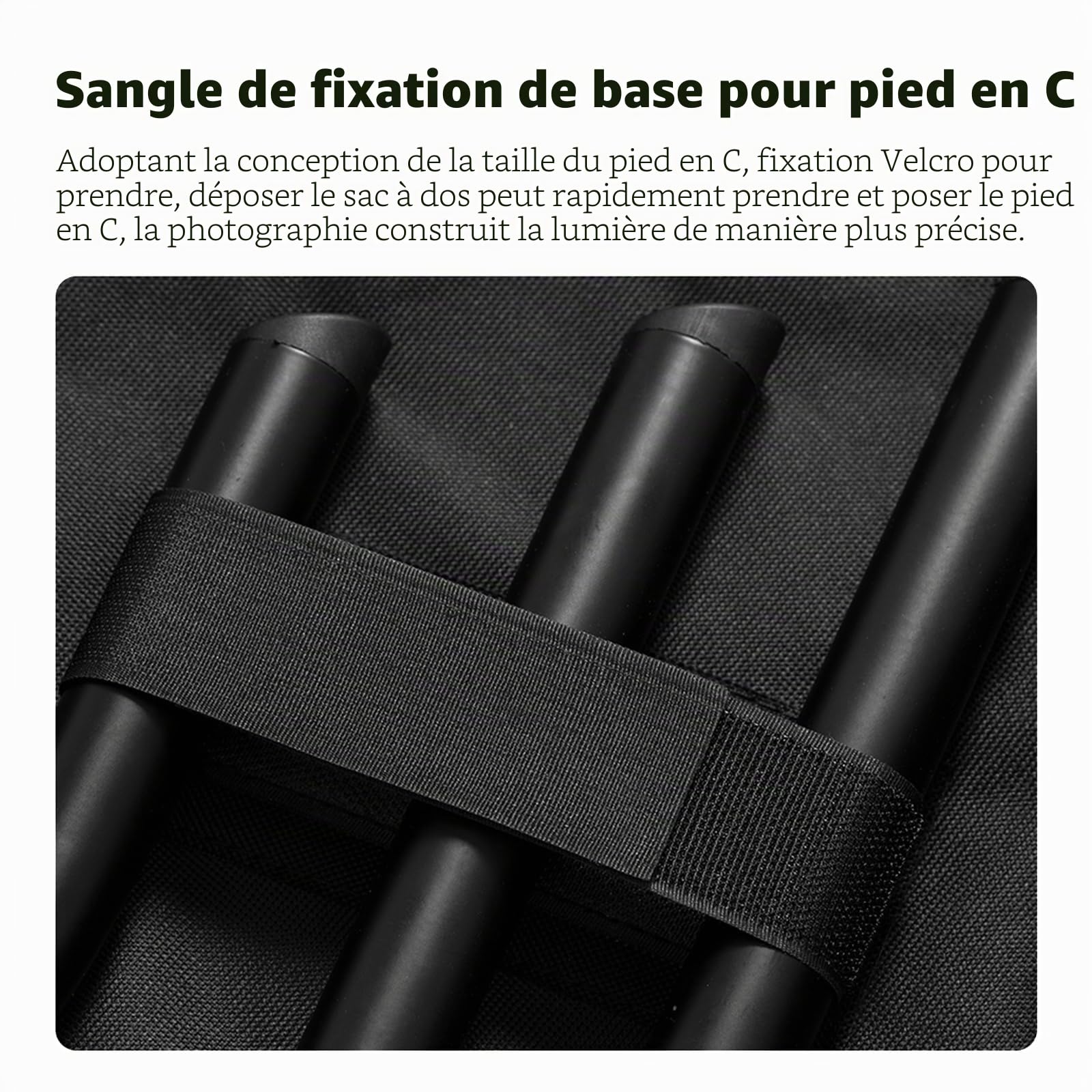 AMBITFUL PB20 Sac de transport avec support C 132 x 19 x 13 cm / 51,9" x 7,4" x 5,11" C Sac fourre-tout avec support pour photographie sur bras C, gris, Tote Bag