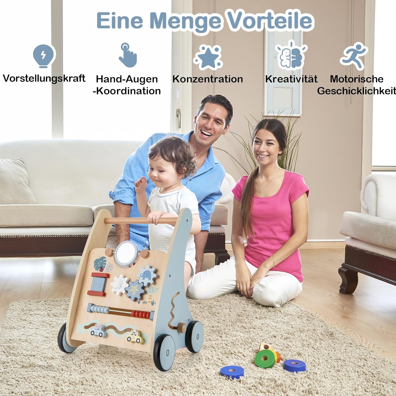 GOPLUS 2-in-1 loopwagen