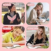 Vista 45 de CAGIE Lined Journal Notebook for Women and Girls 256 Pages Cute Diary with Heart-Shaped Leather Journals for Writing A5 Soft Cover Notebooks for
