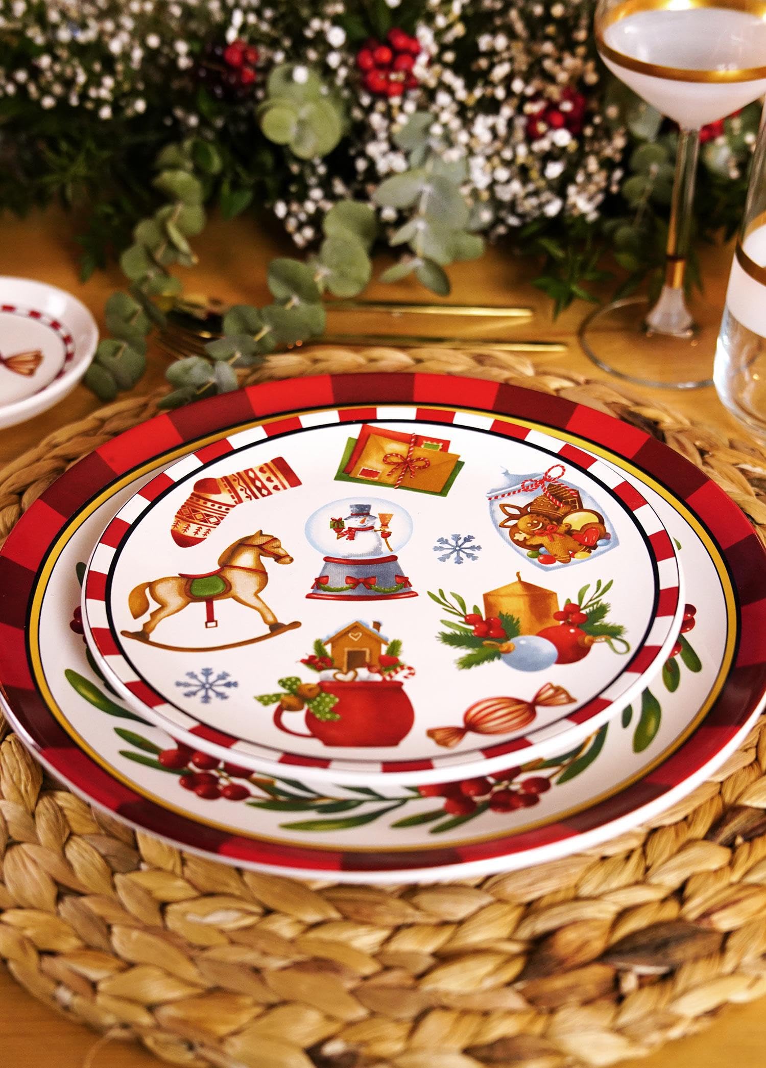 The Mia Globe Pasta Tabağı 6 Lı Set 19 cm