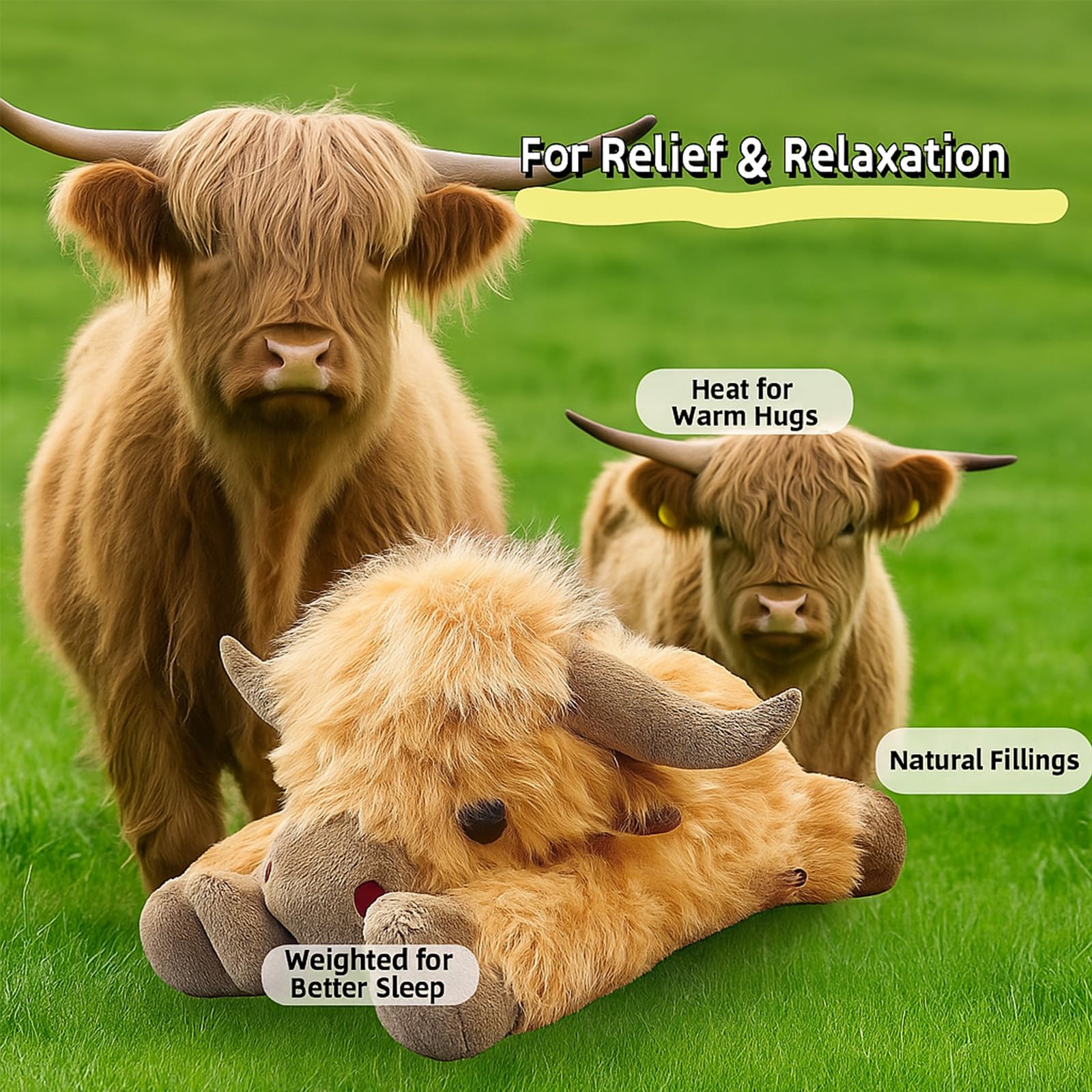 JynxtoyZeal Animal en Peluche Vache Highland 38 cm Peluche Vache Animaux de Peluches pour Bébé Doux et Mignon Muccas Peluches pour Garçons et Filles Marron JynxtoyZeal Animal en Peluche Vache Highland 38 cm Peluche Vache Animaux de Peluches pour Bébé Doux et Mignon Muccas Peluches pour Garçons et Filles Marron