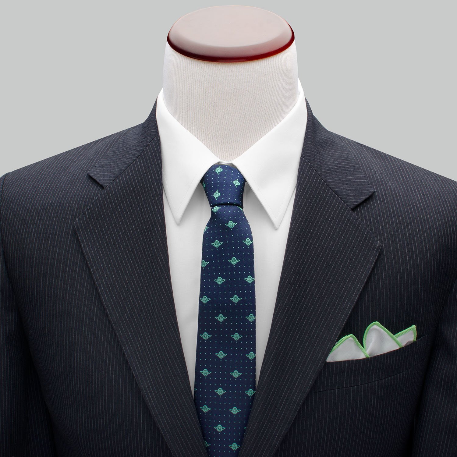 Cufflinks Inc. Yoda Dot Navy Tie