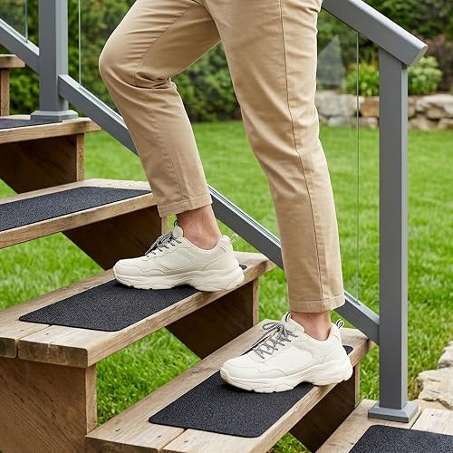 Outdoor Stair Treads Non Slip, 6" X 30"-10 Pack Anti