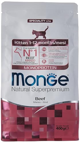 Monge Natural Superpremium Kitten Carne monoproteica 400g (Comida para Gatitos)