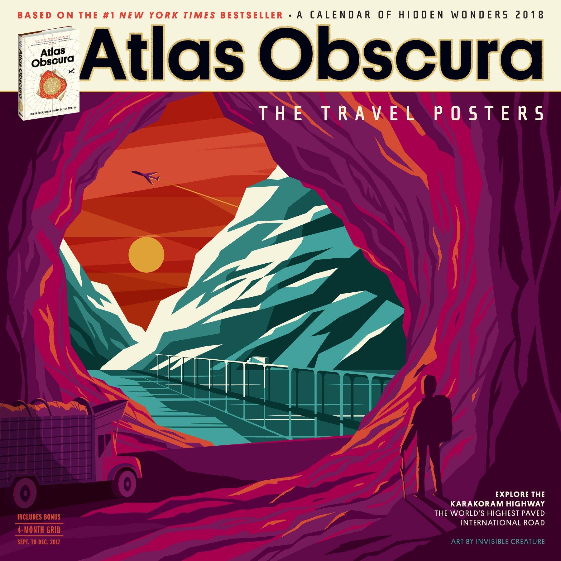 Atlas Obscura 2018 Calendar: The Travel Posters Calendar – Wall Calendar, July 20, 2017