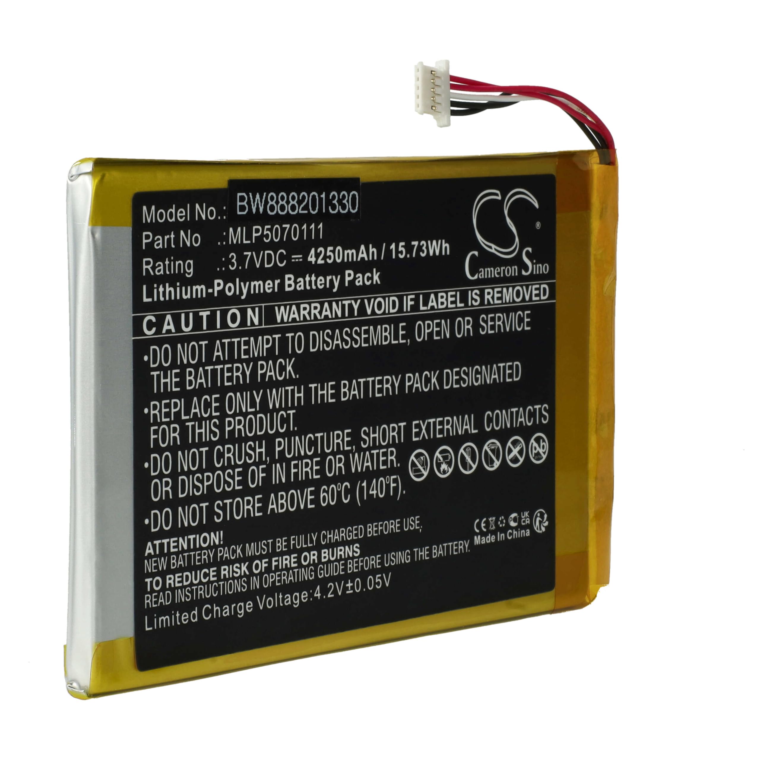 Vhbw batteria compatibile con Autel MK808BT, MK808IM, MK808TS, MK906