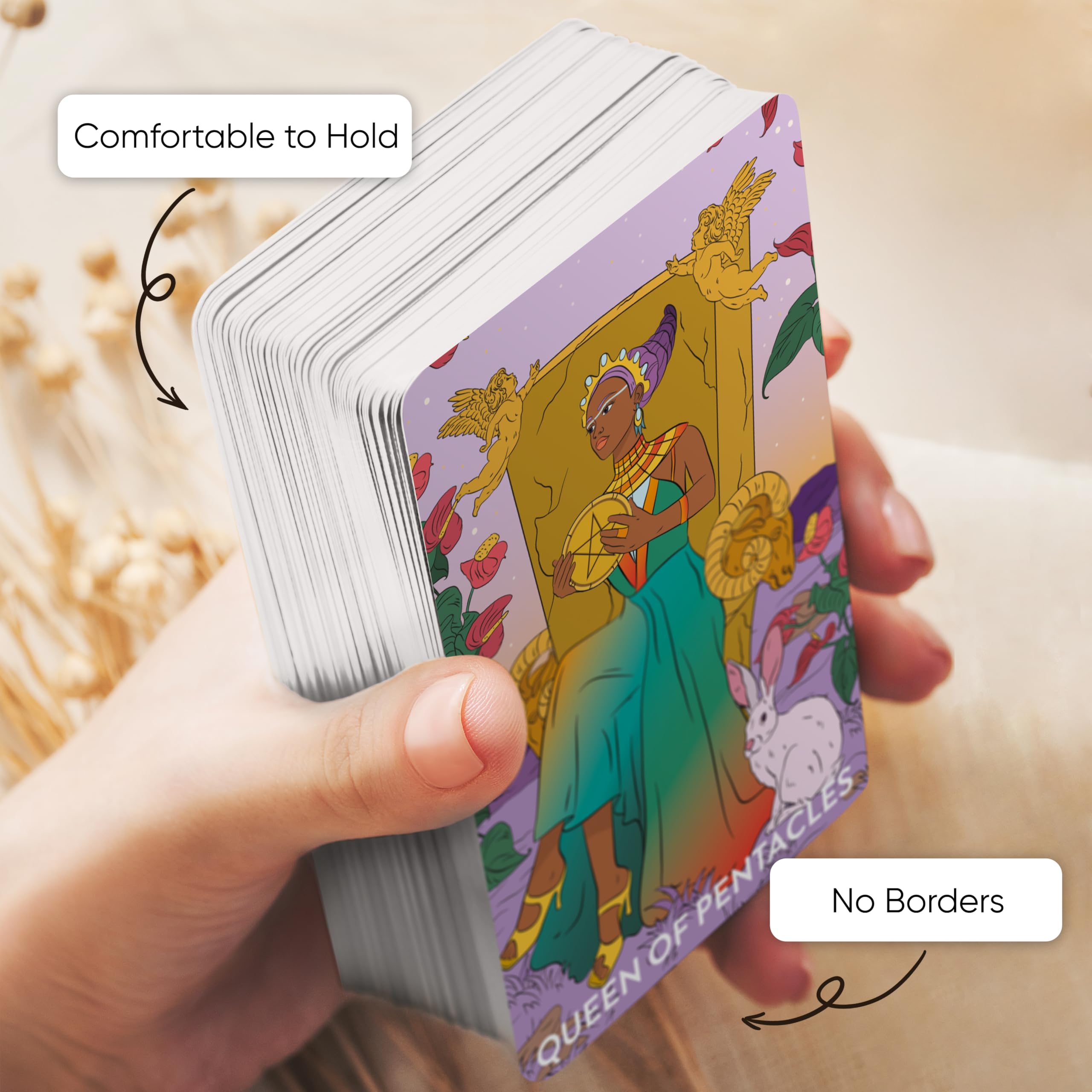 Amazon.co.jp: Wyspell フェミニンなタロットカードデッキ–ボーダー