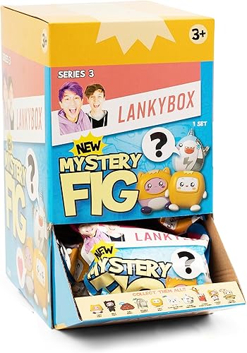 Miniatura 2 de LankyBox Mini figuras misteriosas, paquete de 24 unidades, serie 3, minifiguras coleccionables, ediciones que brillan en la oscuridad, con licencia