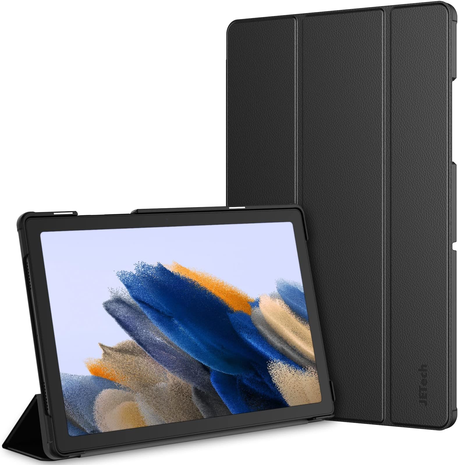 Case for Samsung Galaxy Tab A8 10.5-Inch 2021 (SM-X200/X205/X207), Slim Lightweight Stand Protective Tablet Cover with Auto Wake/Sleep (Black)