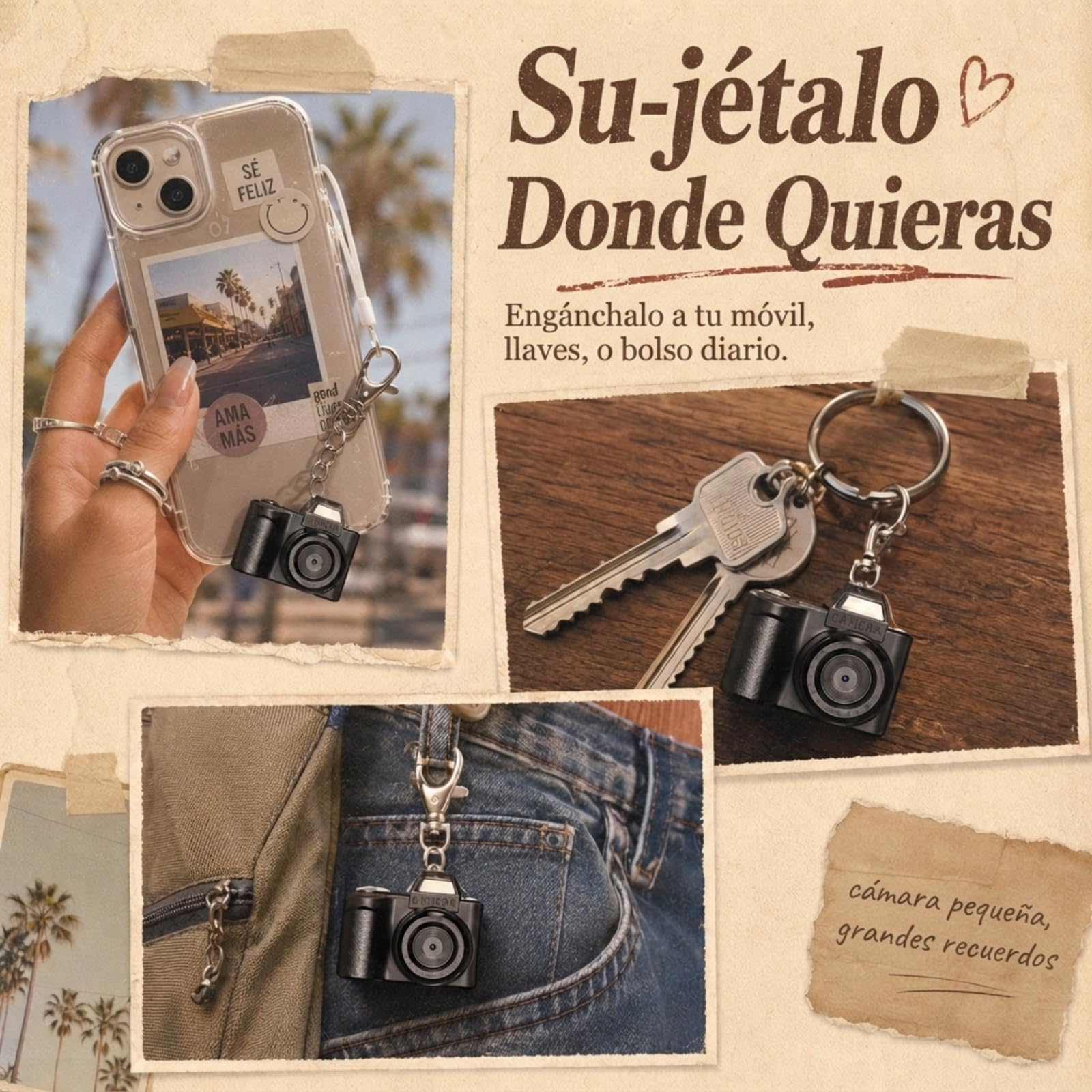 Mini Camara Digital - Maxmango 1.3'' 1080P Mini Camara de Fotos Portátil con 64 GB, Videocámara de Bolsillo para Viajes, Vlogs y Entretenimiento (Negra)