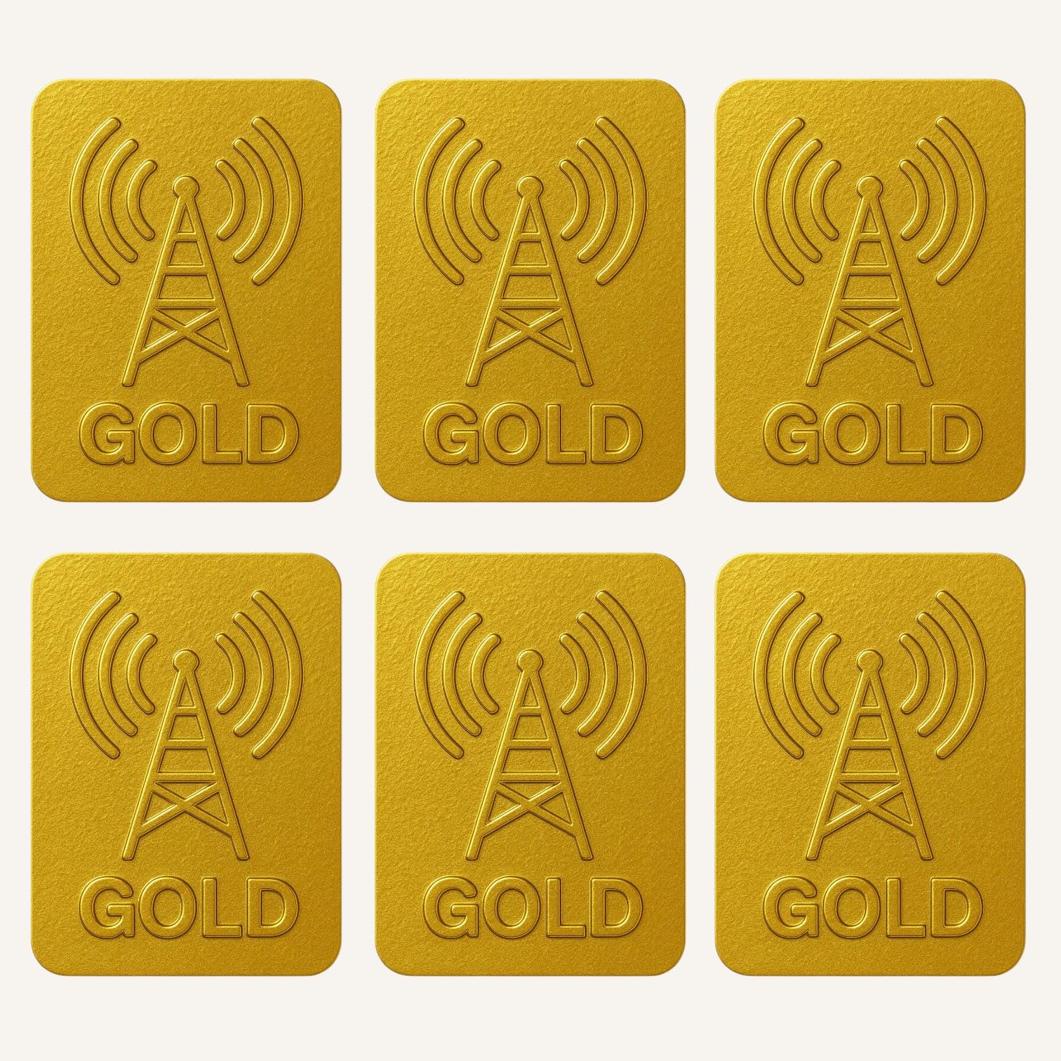 Mobile Anti Radiation Chip Sticker Gold for Reducing Risk of Brain Tumors-image-46