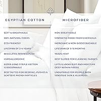 Vista 8 de Kotton Culture - Funda de edredón de 120"x 98" para cama extragrande King de 1 pieza, 100% algodón egipcio - Funda de edredón de lujo de 1000 TC