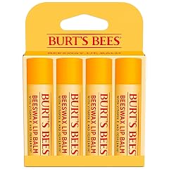 Burts Bees Lip Balm - Original Beeswax Lip Moisturizer With Responsibly Sourced Beeswax Tint-Free Natural Origin Conditioning Treatment