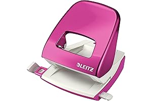 Leitz Wow Range Hole Punch, 30 Sheets, With Scale Guide