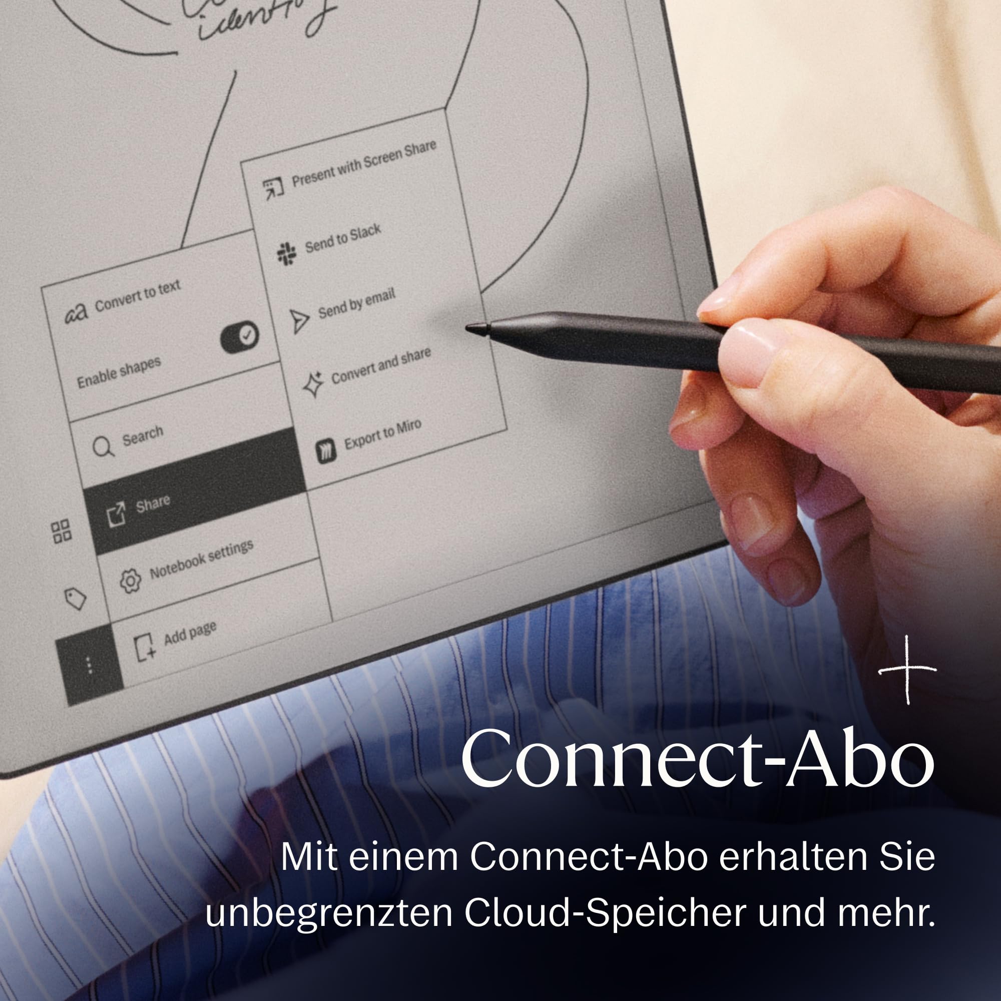 reMarkable Paper Pure – Paper Tablet mit 10,3-Zoll-Schwarz-Weiß-Display. Digitales Notizbuch zum Denken, Schreiben und Lesen – Marker inklusive