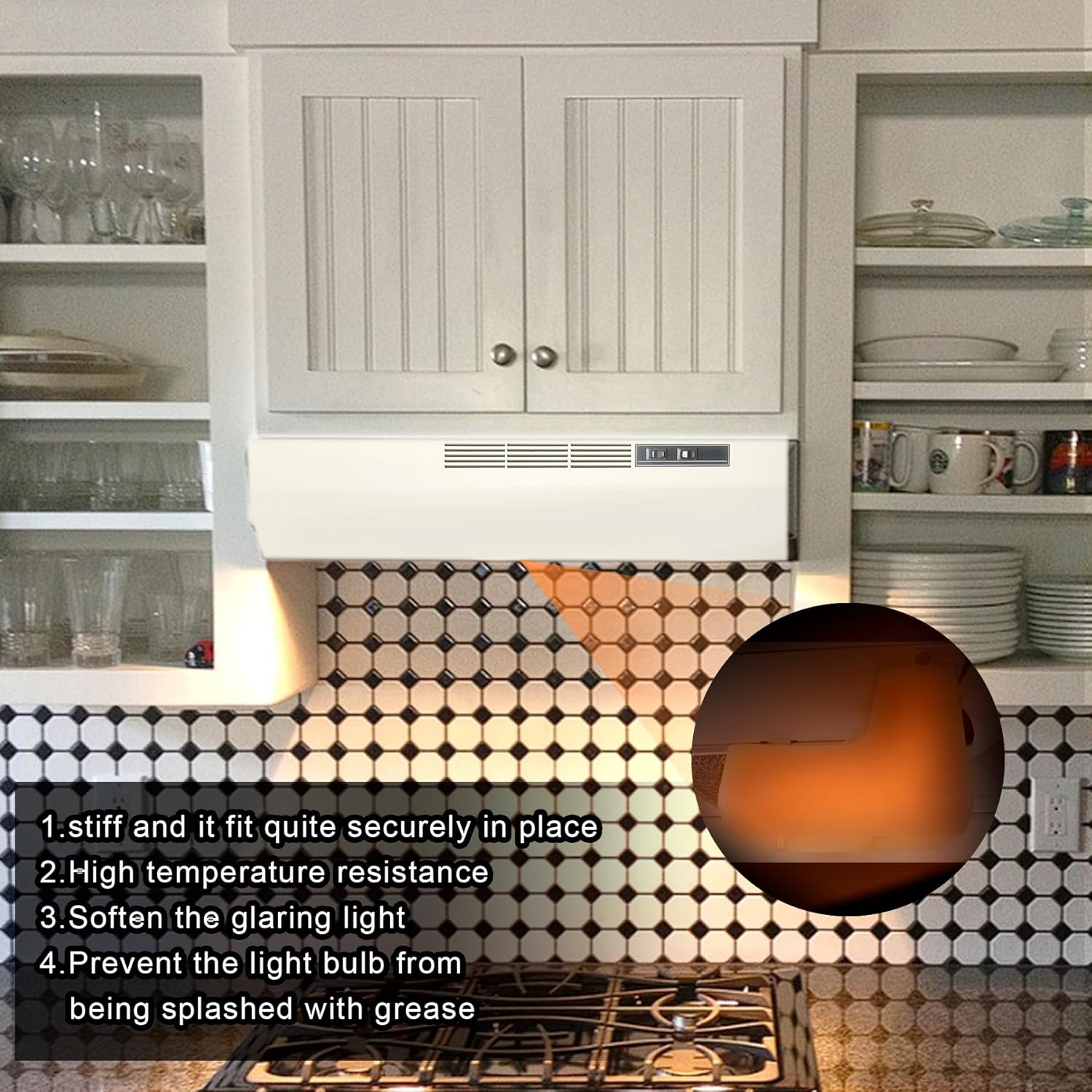 Range Hood Light Lens Cover S99110437 for Broan Nutone 40000 41000 42000 3500 3900 Series Range Hood and Replaces 88169 E2099110437 S99110437 AP3379470, Fits Nutone, Kenmore Range Hoods and more - Image 5