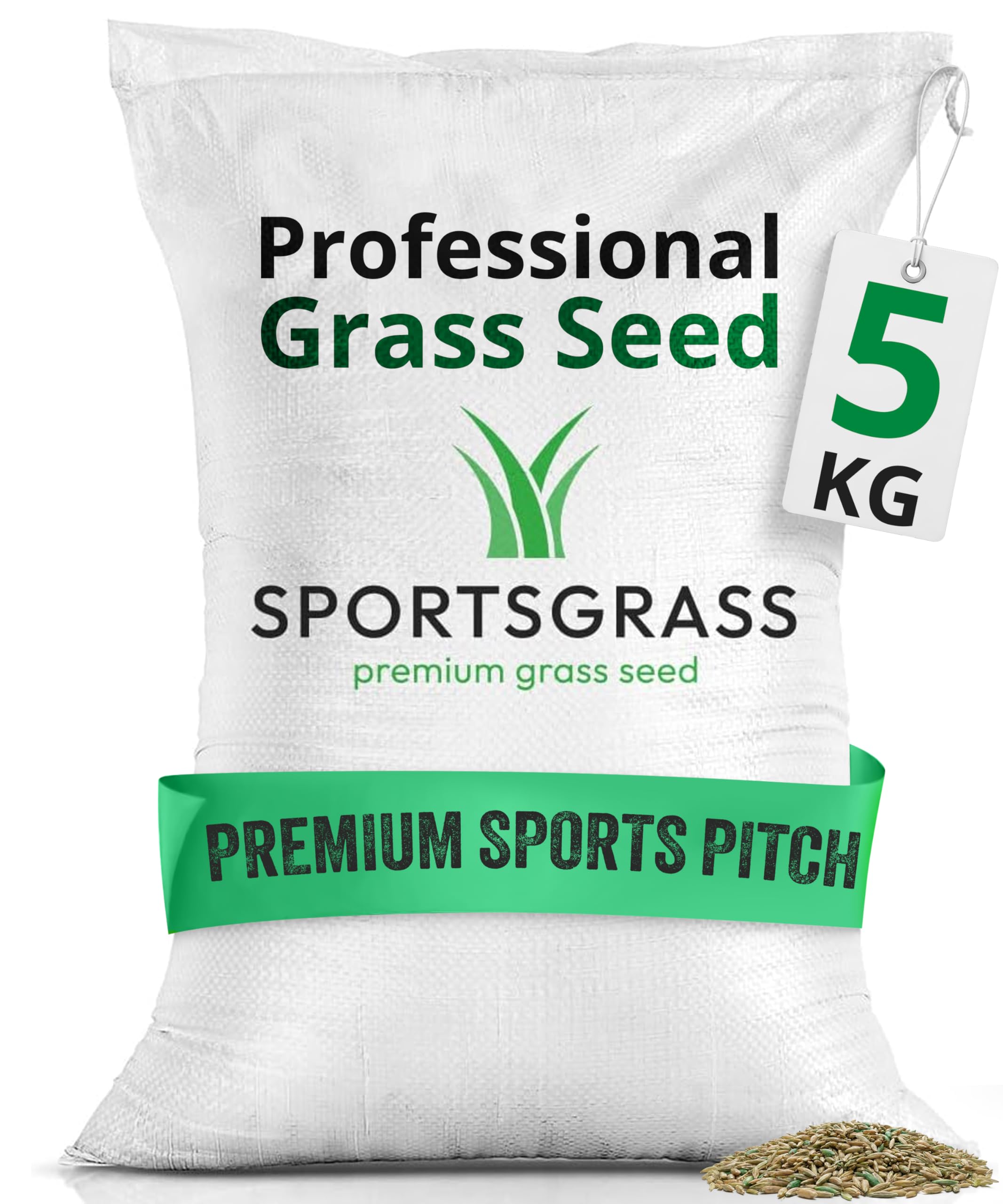 Lawns Direct™ SportsGrass™ 5kg Professional Premium Grass Seed Mix Designed for Premium Sports Pitches for Football Rugby & More, Covering 200m2