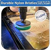 Vista 3 de Juego de cepillos multiusos medianos para taladro, accesorios de cepillo para taladro, cepillos de limpieza eléctricos, cocina, baño, gabinetes