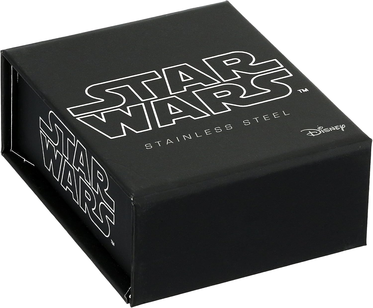 Star Wars Jewelry Episode 7 Red X ID Plate Stainless Steel Leather Cuff Bracelet, 8.5"