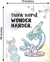 Vista 10 de Decorably 12 pósteres de química de aparatos científicos para aula, 11 x 14 pulgadas, decoración escolar laminada mate, para pasillos, tablones