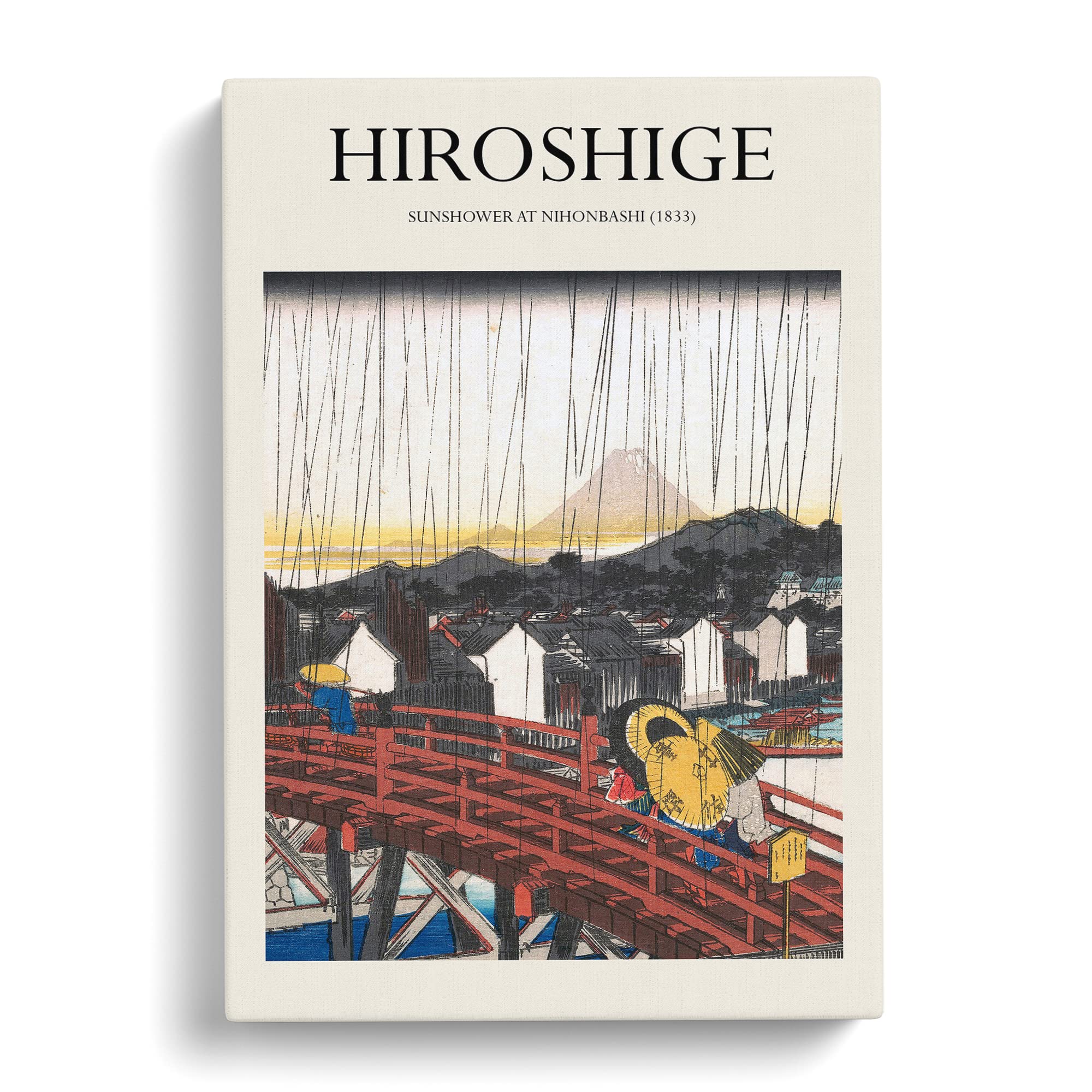 Sunshower At Nihonbashi By Utagawa Hiroshige Canvas Print, Mixed, 25L x 50W cm - Image 2