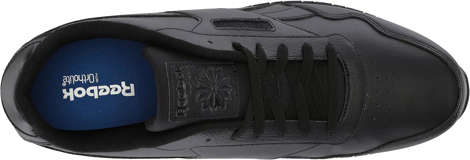 Reebok womens Classic Harman Run Sneaker, Black/Black, 6.5 US