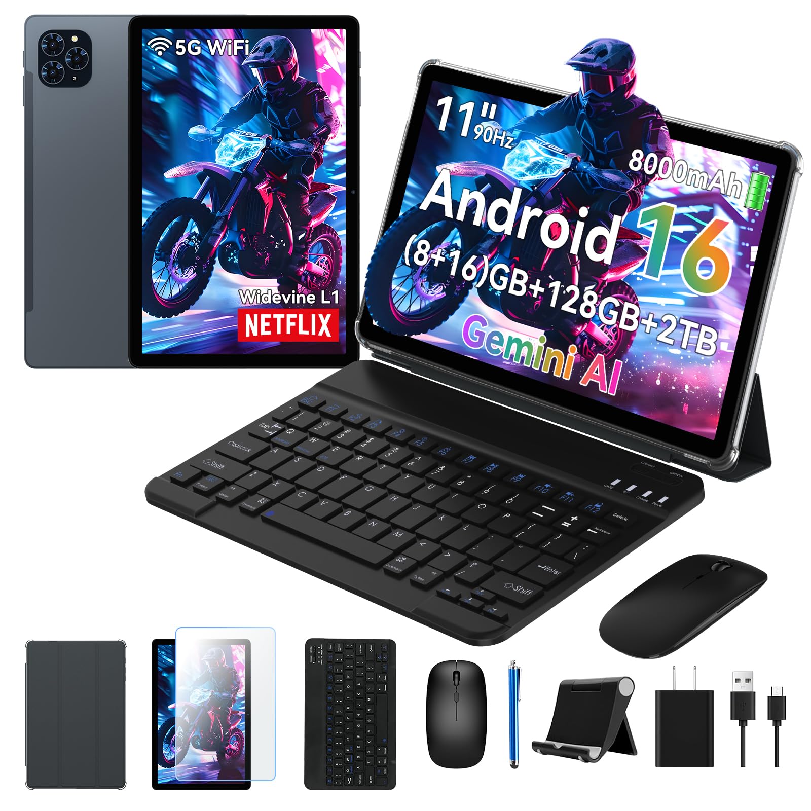 Android16 タブレット 11インチ 16GB+128GB Amazon.co.jp: 【Android16 タブレット 11インチ 新登場】T90