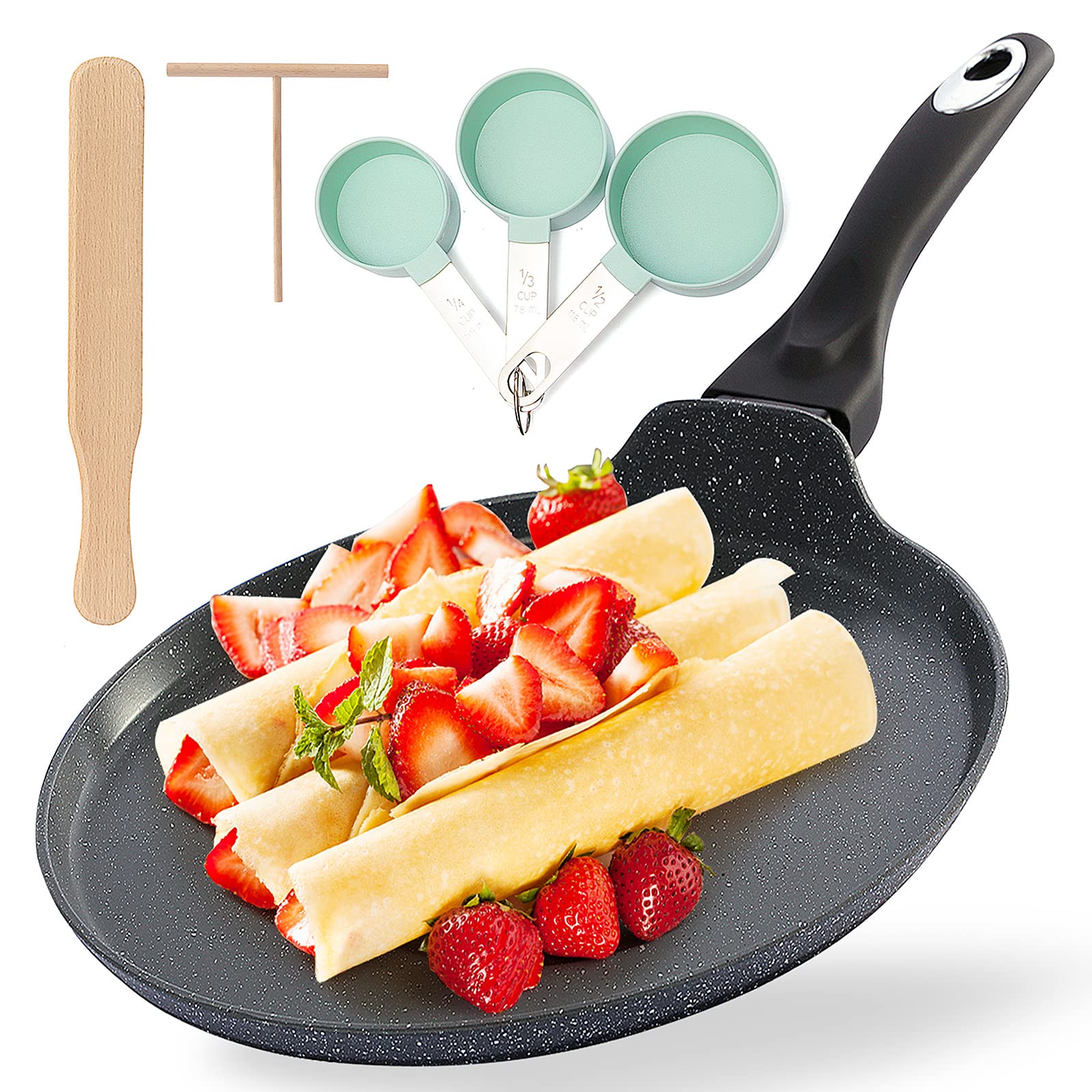 Buy HAPPi STUDIO 11 Inch Crepe Pan Nonstick Pancake Pan with Crepe