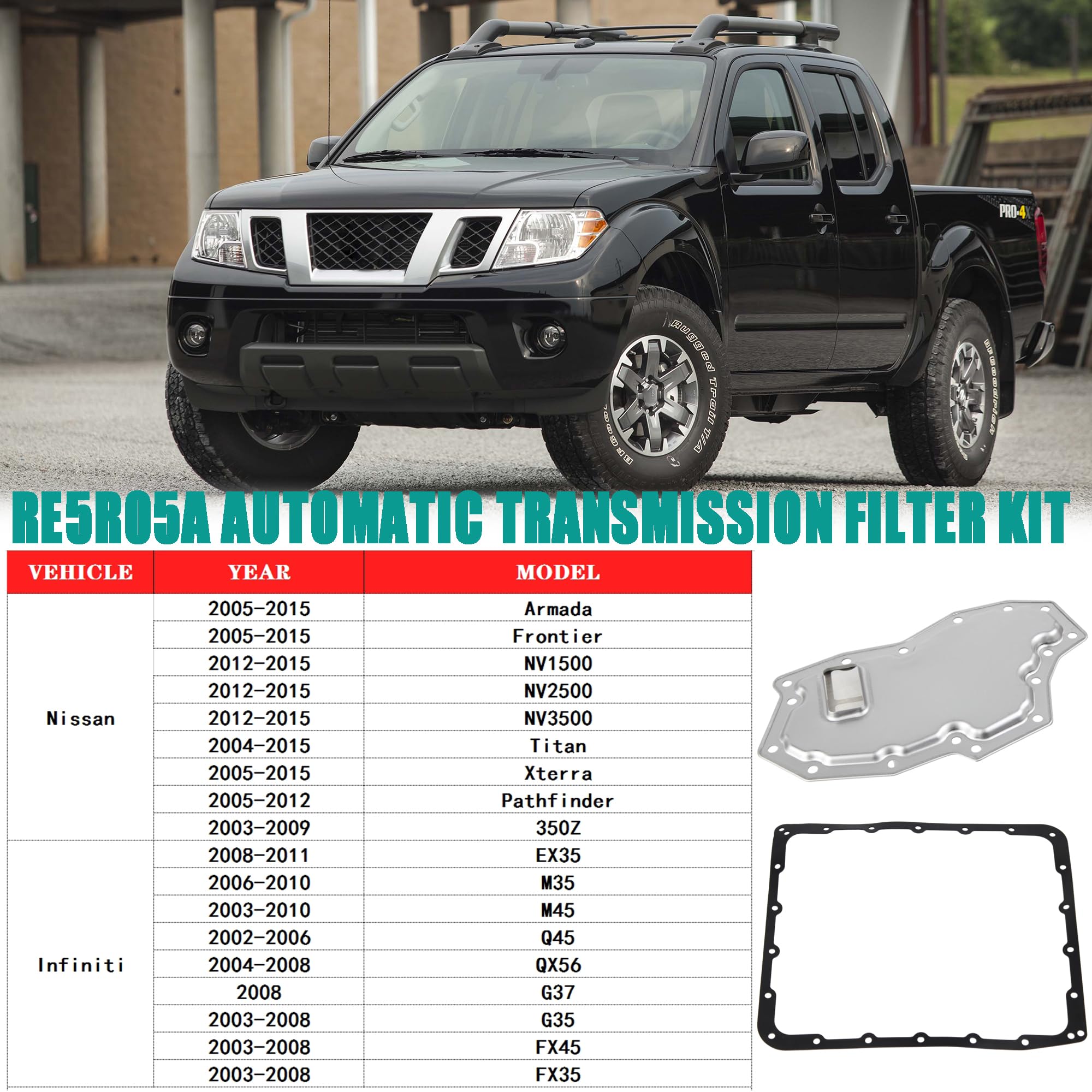 Amazon.com: YzusGomumu RE5R05A Transmission Filter Kit Compatible