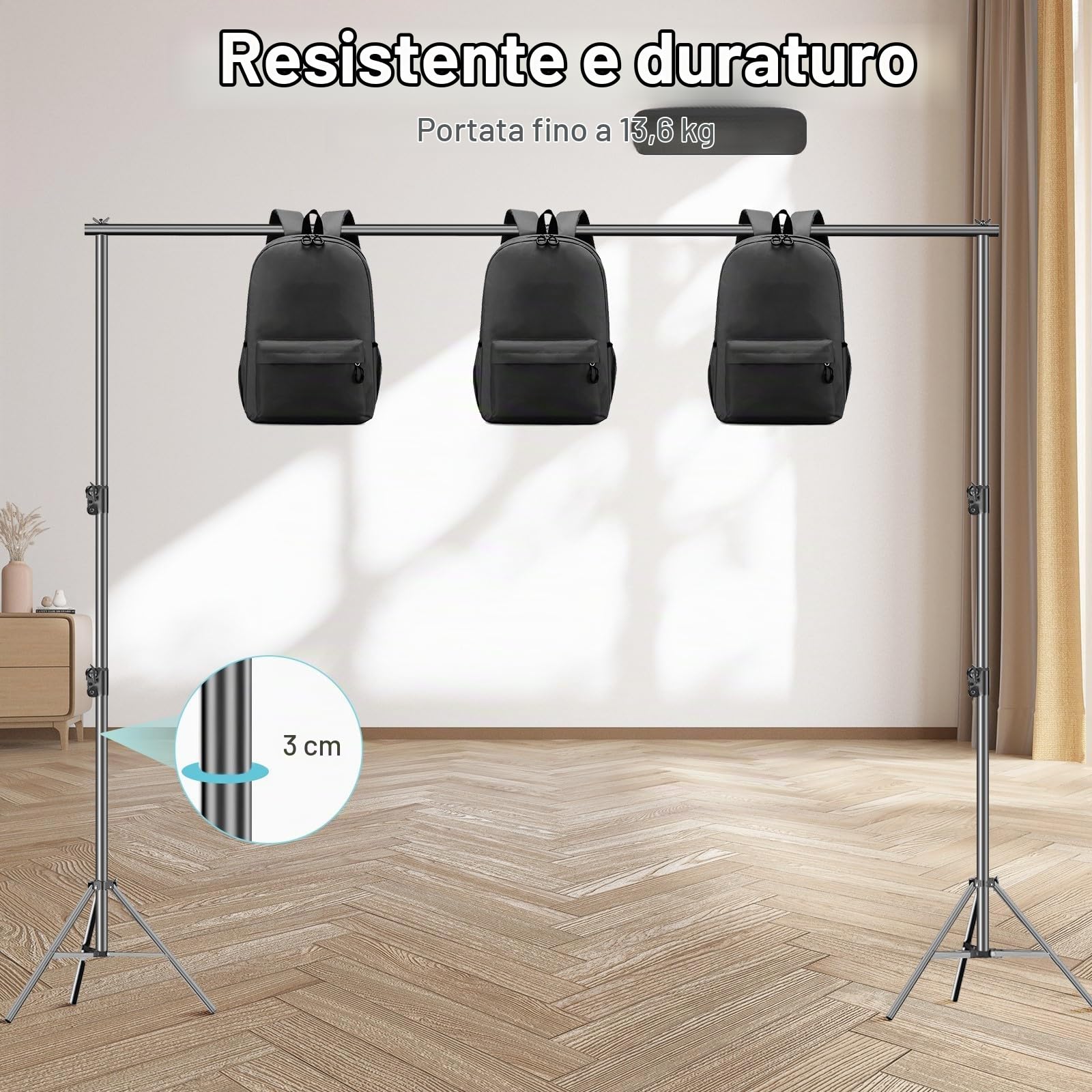 EMART 2,8 x 3m Supporto per Fondale Fotografico, Supporti Sfondo Fotografia | Studio Video, Feste, Matrimoni