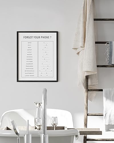 Miniatura 176 de HAUS AND HUES Decoración Divertida de Baño – Arte de Pared de Barba y Mullet, Letrero Humorístico de Baño, Impresión de Pared Divertida para Baño o