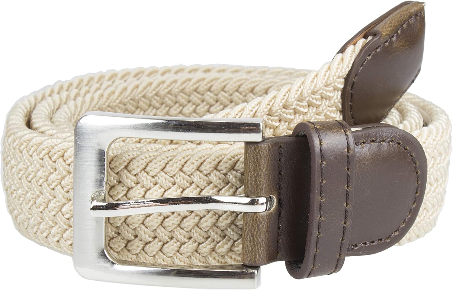 Canvas Elastic Fabric Woven Stretch Multicolored Braided Belts - Image 2