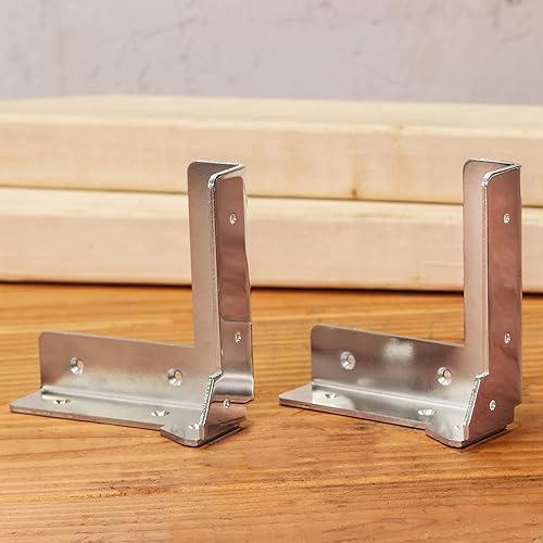 Miniatura 6 de Deadwood Crafted Tools Kit de abrazadera de esquina de madera 3D, 2 piezas - 4 pulgadas de acero abrazaderas de esquina de 90 grados para carpintería