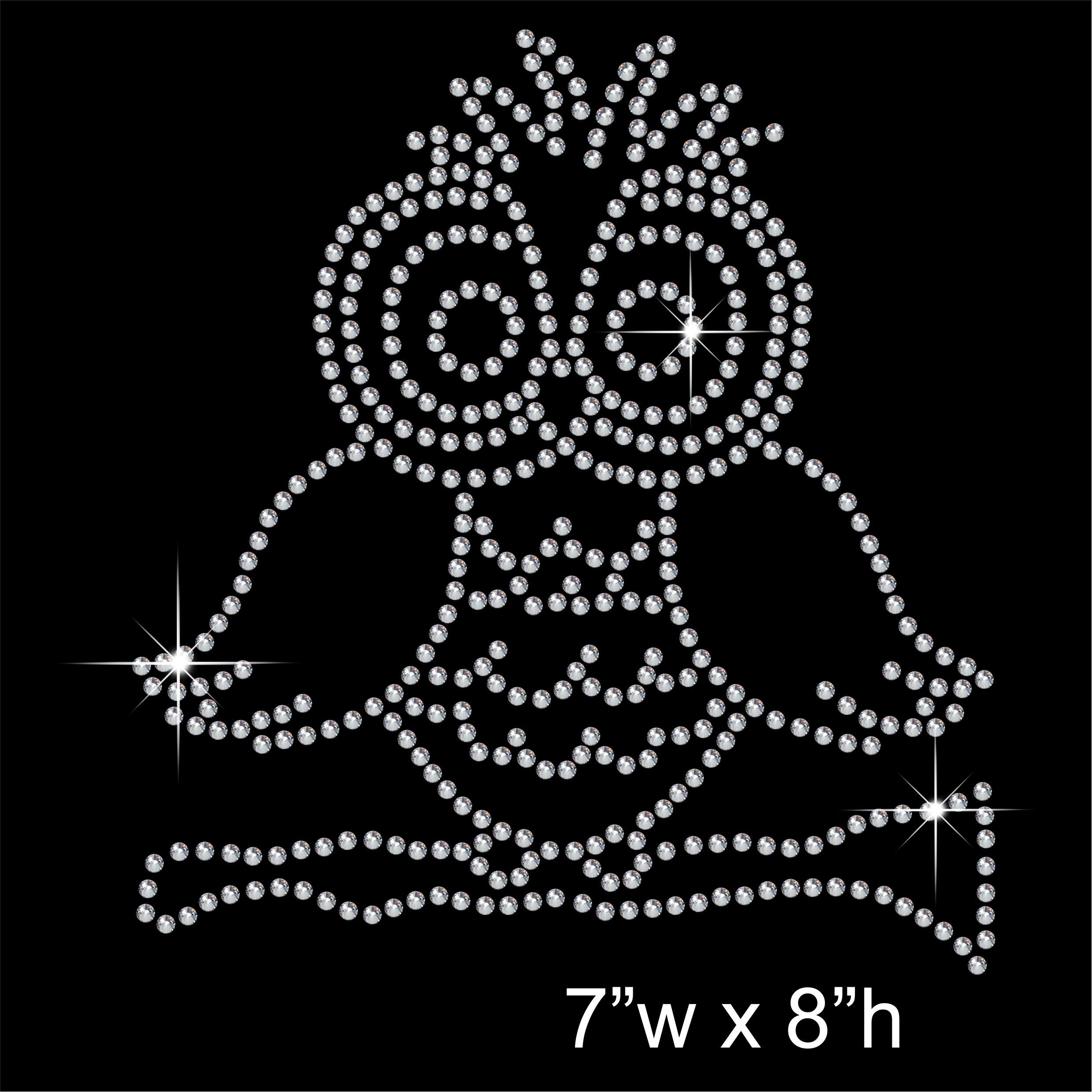 Tshirt Showroom As In The Image Owl Animal Hotfix Rhinestone Diamante Iron On Transfer Motif Applique