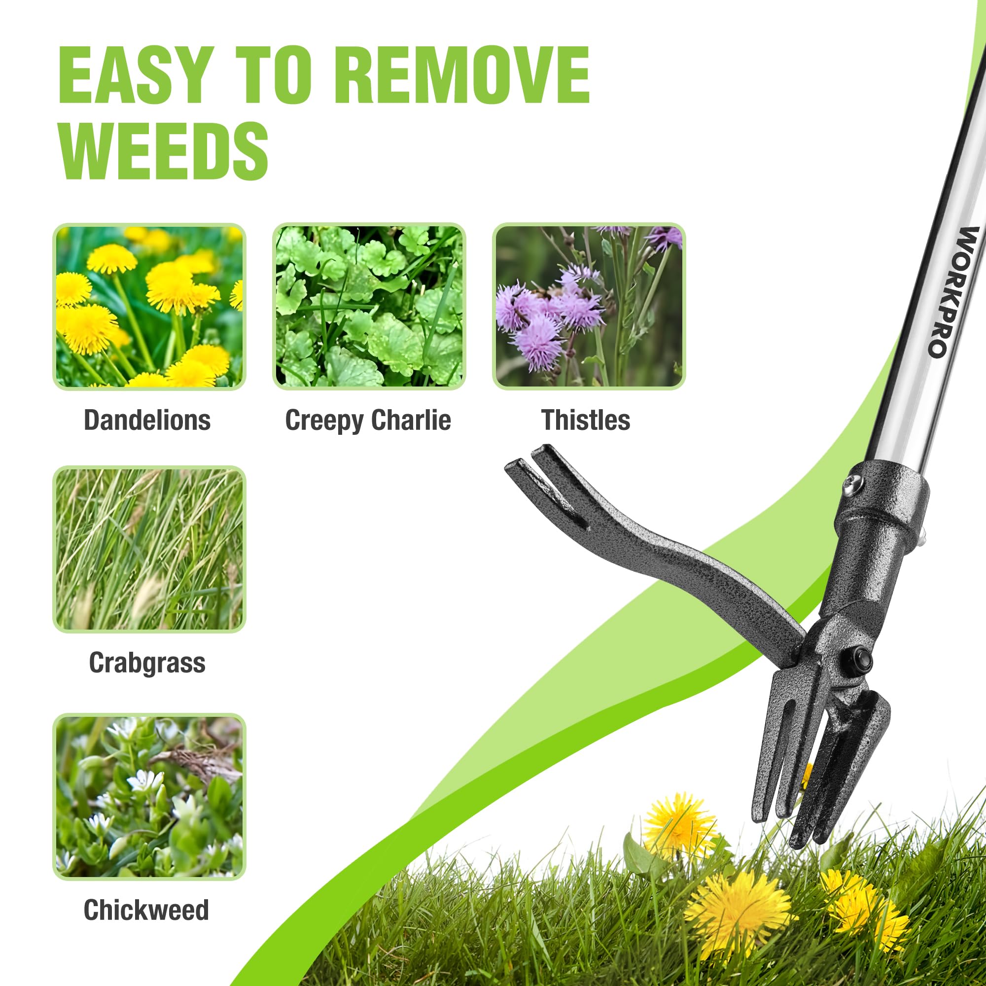 WORKPRO Weed Puller - Effortless Weed Removal -6