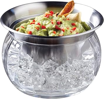 Prodyne Dips On Ice Stainless-Steel Bowl, 16oz
