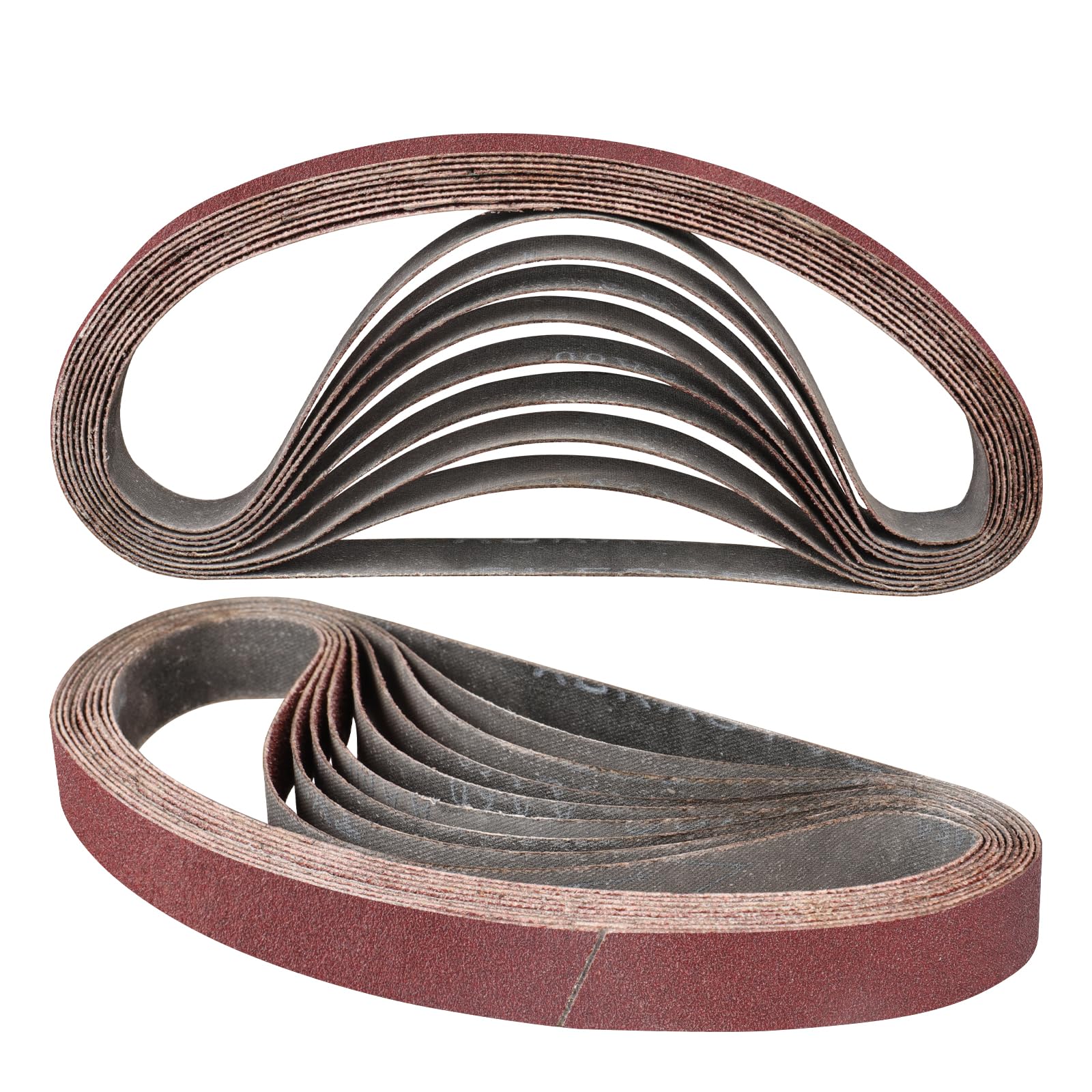 STEBRUAM 12PCS Sanding Belt 20 x 520 mm 100 Grit