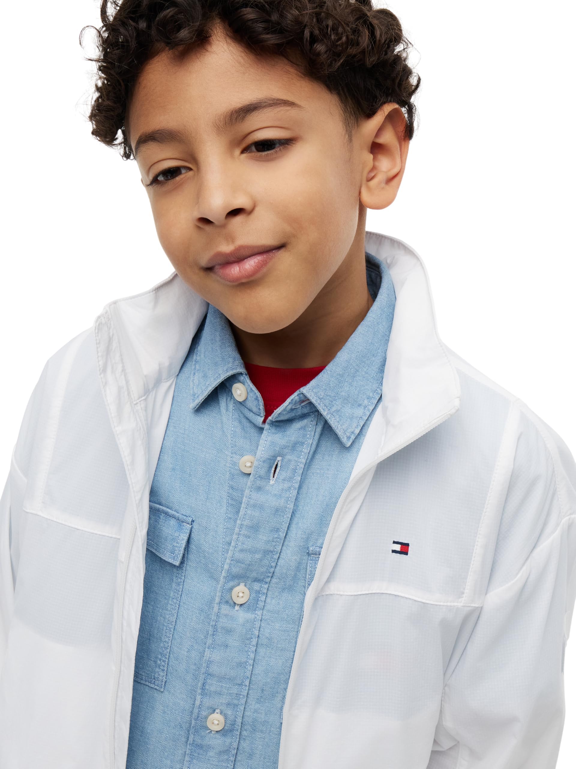 Tommy Hilfiger Unisex Kinder Windbreaker Jacket Ks0ks00741 Jacken (1er Pack)