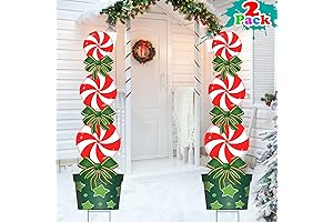 Christmas Decorations Outdoor -2 Pack, 46.7In Xmas Yard Stakes Signs