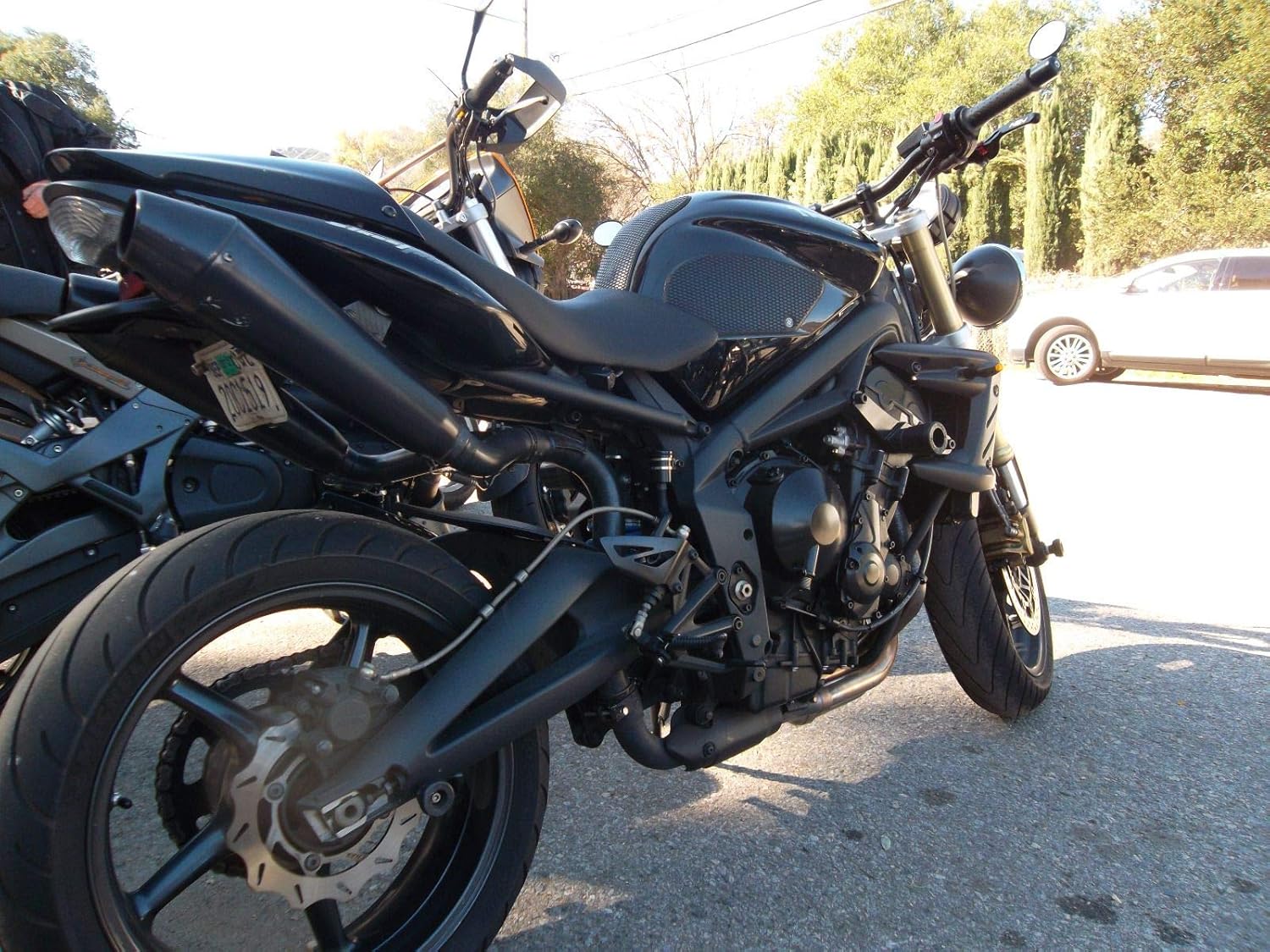 TechSpec Gripster Tank Grips - TRIUMPH Daytona 675 (2006 – 12) Street Triple (2009 – 12) Includes TP #3 DAVE MOSS DESIGN – 62-0049-SS – SnakeSkin